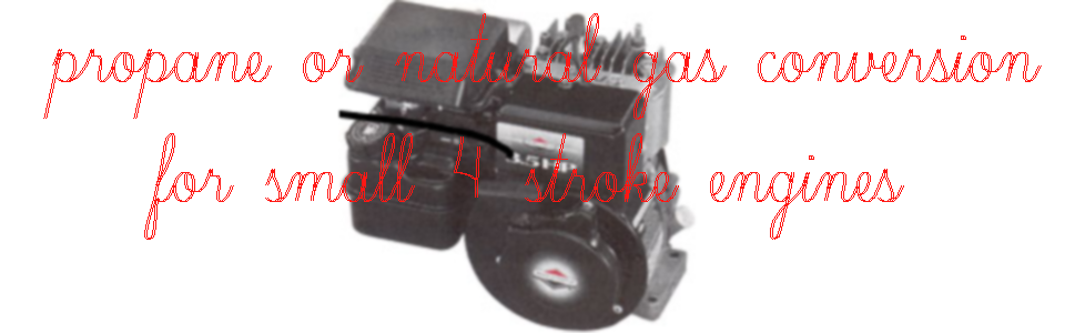 small engine propane conversion natural gas conversion